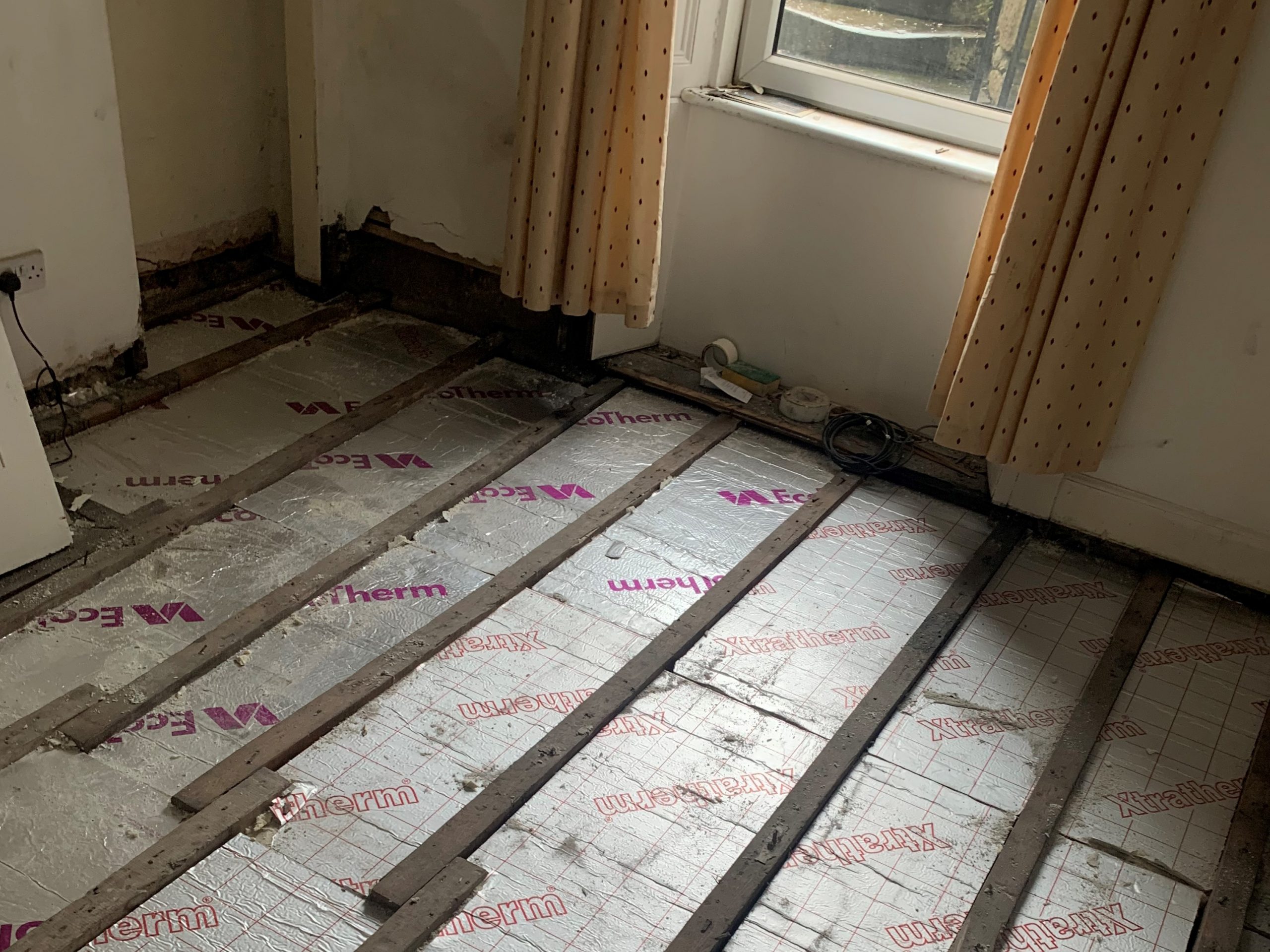 Joanna installed underfloor heating.