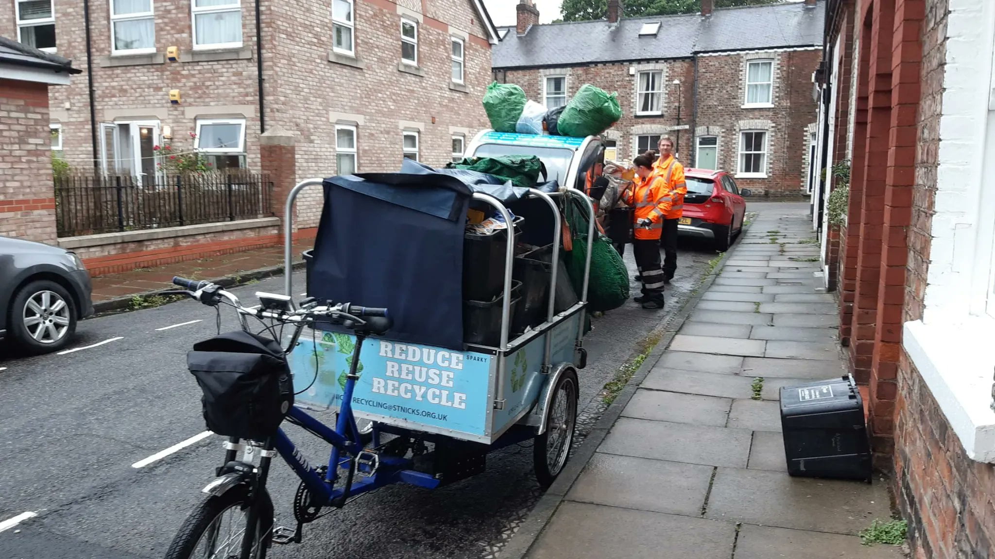 ecargo bike used for recycling collection